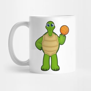 Turtle as Basketball player with Basketball Mug